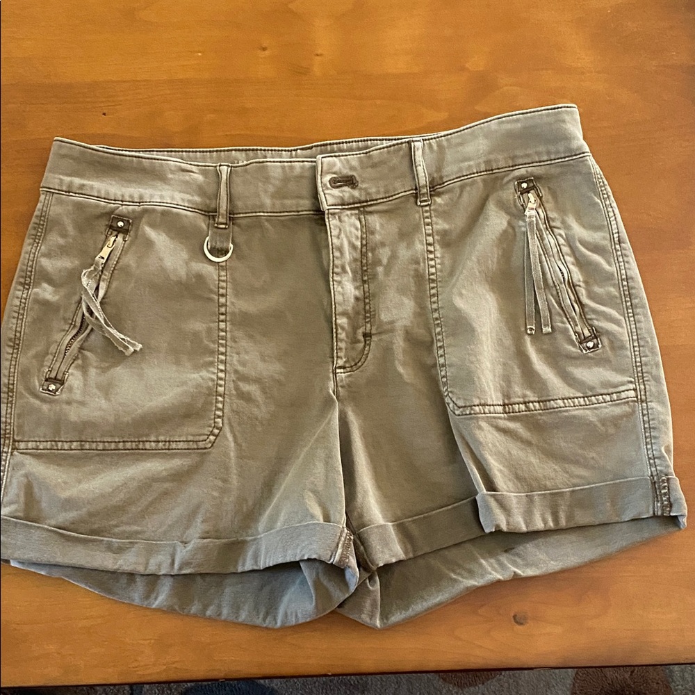 White House Black Market Olive Cargo Shorts